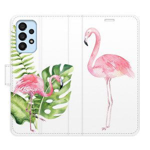 Flipové pouzdro iSaprio - Flamingos - Samsung Galaxy A33 5G