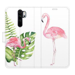 Flipové pouzdro iSaprio - Flamingos - Xiaomi Redmi Note 8 Pro