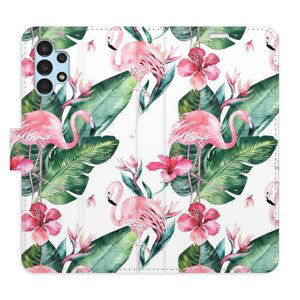 Flipové pouzdro iSaprio - Flamingos Pattern - Samsung Galaxy A13 / A13 5G