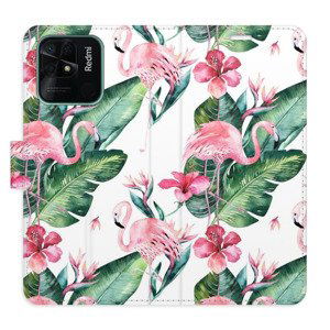 Flipové pouzdro iSaprio - Flamingos Pattern - Xiaomi Redmi 10C