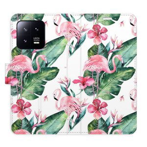 Flipové pouzdro iSaprio - Flamingos Pattern - Xiaomi 13