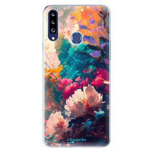 Odolné silikonové pouzdro iSaprio - Flower Design - Samsung Galaxy A20s