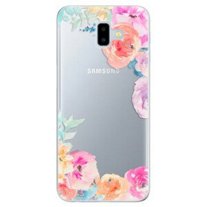 Odolné silikonové pouzdro iSaprio - Flower Brush - Samsung Galaxy J6+