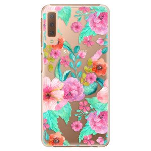 Plastové pouzdro iSaprio - Flower Pattern 01 - Samsung Galaxy A7 (2018)