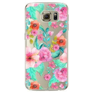 Plastové pouzdro iSaprio - Flower Pattern 01 - Samsung Galaxy S6