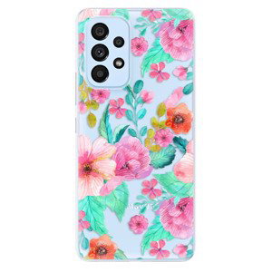 Odolné silikonové pouzdro iSaprio - Flower Pattern 01 - Samsung Galaxy A73 5G