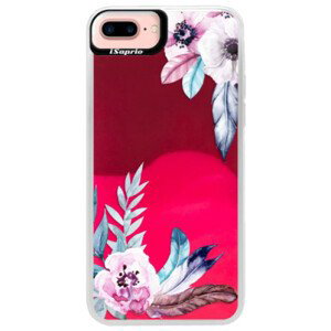 Neonové pouzdro Pink iSaprio - Flower Pattern 04 - iPhone 7 Plus