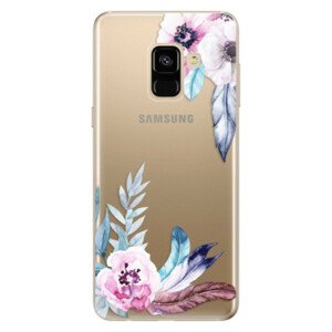 Odolné silikonové pouzdro iSaprio - Flower Pattern 04 - Samsung Galaxy A8 2018