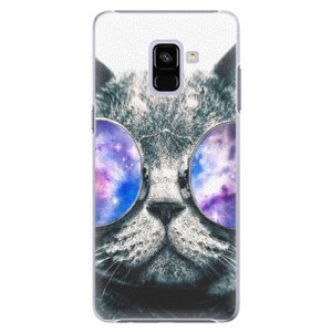 Plastové pouzdro iSaprio - Galaxy Cat - Samsung Galaxy A8+