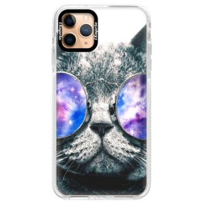 Silikonové pouzdro Bumper iSaprio - Galaxy Cat - iPhone 11 Pro Max