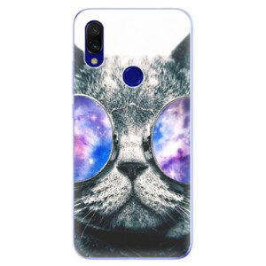 Odolné silikonové pouzdro iSaprio - Galaxy Cat - Xiaomi Redmi 7