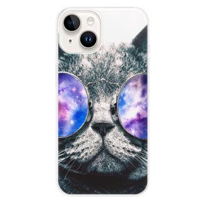 Odolné silikonové pouzdro iSaprio - Galaxy Cat - iPhone 15