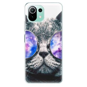 Odolné silikonové pouzdro iSaprio - Galaxy Cat - Xiaomi Mi 11 Lite