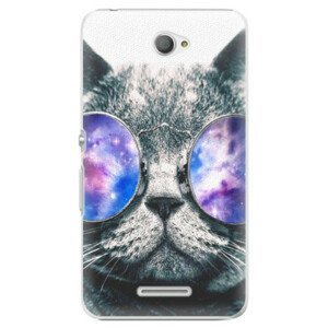 Plastové pouzdro iSaprio - Galaxy Cat - Sony Xperia E4