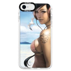 Silikonové pouzdro Bumper iSaprio - Girl 02 - iPhone SE 2020