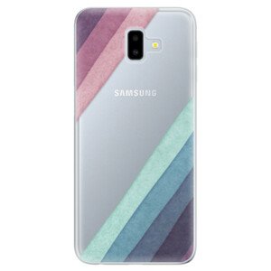 Odolné silikonové pouzdro iSaprio - Glitter Stripes 01 - Samsung Galaxy J6+