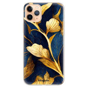 Odolné silikonové pouzdro iSaprio - Gold Leaves - iPhone 11 Pro Max