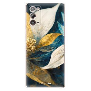 Odolné silikonové pouzdro iSaprio - Gold Petals - Samsung Galaxy Note 20
