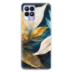 Odolné silikonové pouzdro iSaprio - Gold Petals - Realme 8i