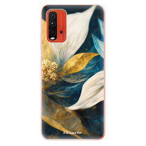 Odolné silikonové pouzdro iSaprio - Gold Petals - Xiaomi Redmi 9T