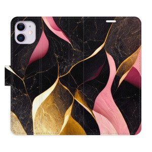 Flipové pouzdro iSaprio - Gold Pink Marble 02 - iPhone 11