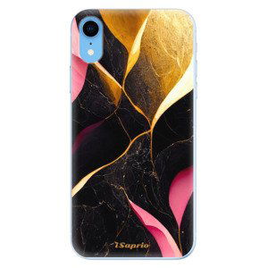 Odolné silikonové pouzdro iSaprio - Gold Pink Marble - iPhone XR