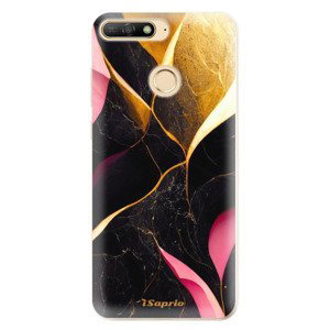 Odolné silikonové pouzdro iSaprio - Gold Pink Marble - Huawei Y6 Prime 2018