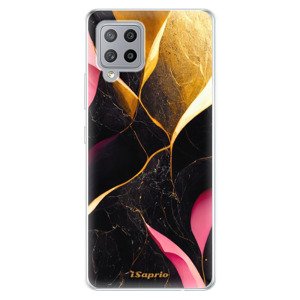 Odolné silikonové pouzdro iSaprio - Gold Pink Marble - Samsung Galaxy A42