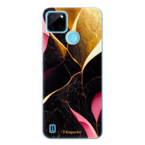 Odolné silikonové pouzdro iSaprio - Gold Pink Marble - Realme C21Y / C25Y
