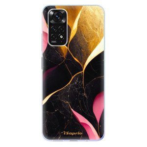 Odolné silikonové pouzdro iSaprio - Gold Pink Marble - Xiaomi Redmi Note 11 / Note 11S