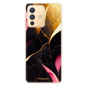 Odolné silikonové pouzdro iSaprio - Gold Pink Marble - Vivo V23 5G