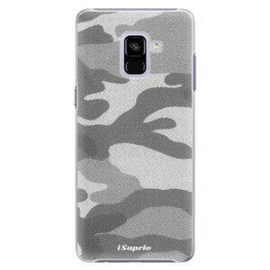 Plastové pouzdro iSaprio - Gray Camuflage 02 - Samsung Galaxy A8+
