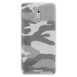 Plastové pouzdro iSaprio - Gray Camuflage 02 - Nokia 6