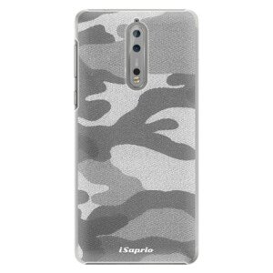 Plastové pouzdro iSaprio - Gray Camuflage 02 - Nokia 8