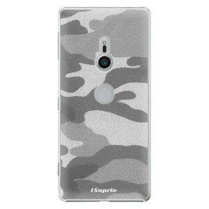 Plastové pouzdro iSaprio - Gray Camuflage 02 - Sony Xperia XZ2