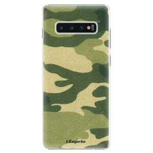 Plastové pouzdro iSaprio - Green Camuflage 01 - Samsung Galaxy S10+