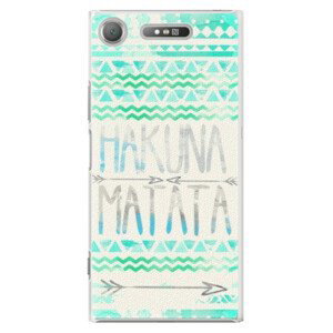 Plastové pouzdro iSaprio - Hakuna Matata Green - Sony Xperia XZ1