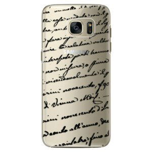 Plastové pouzdro iSaprio - Handwriting 01 - black - Samsung Galaxy S7 Edge