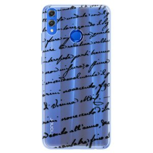 Silikonové pouzdro iSaprio - Handwriting 01 - black - Huawei Honor 8X