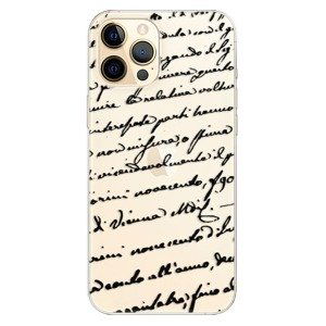 Odolné silikonové pouzdro iSaprio - Handwriting 01 - black - iPhone 12 Pro Max