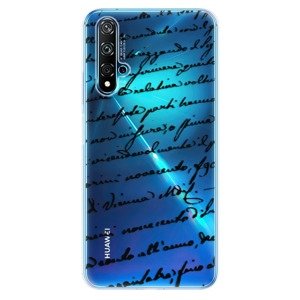 Odolné silikonové pouzdro iSaprio - Handwriting 01 - black - Huawei Nova 5T