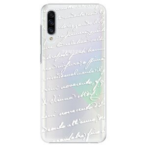 Plastové pouzdro iSaprio - Handwriting 01 - white - Samsung Galaxy A30s