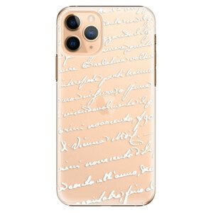 Plastové pouzdro iSaprio - Handwriting 01 - white - iPhone 11 Pro