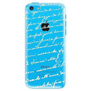 Plastové pouzdro iSaprio - Handwriting 01 - white - iPhone 5C