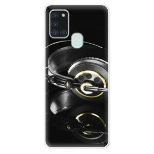 Odolné silikonové pouzdro iSaprio - Headphones 02 - Samsung Galaxy A21s