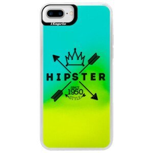 Neonové pouzdro Blue iSaprio - Hipster Style 02 - iPhone 7 Plus