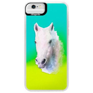Neonové pouzdro Blue iSaprio - Horse 01 - iPhone 6 Plus/6S Plus