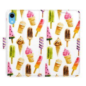 Flipové pouzdro iSaprio - Ice Cream Pattern - iPhone XR