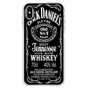 Silikonové pouzdro Bumper iSaprio - Jack Daniels - iPhone XS Max