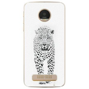 Plastové pouzdro iSaprio - White Jaguar - Lenovo Moto Z Play